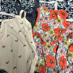 Baby Gap Old Navy Cactus Jacks 6-12 Month Baby Rompers Summer Onesies 3 Outfits